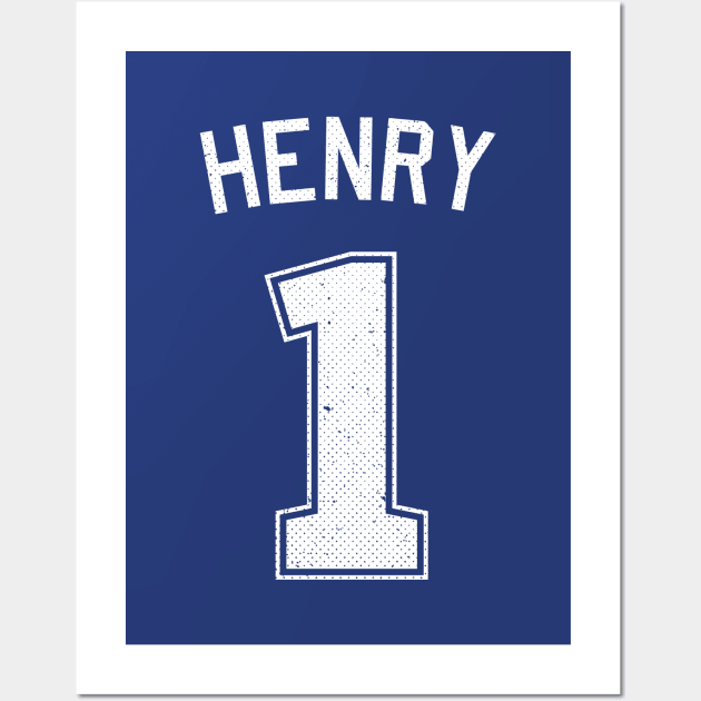 Henry Number One (1) Athletic Sports Jersey Wall Art by ExtraMedium